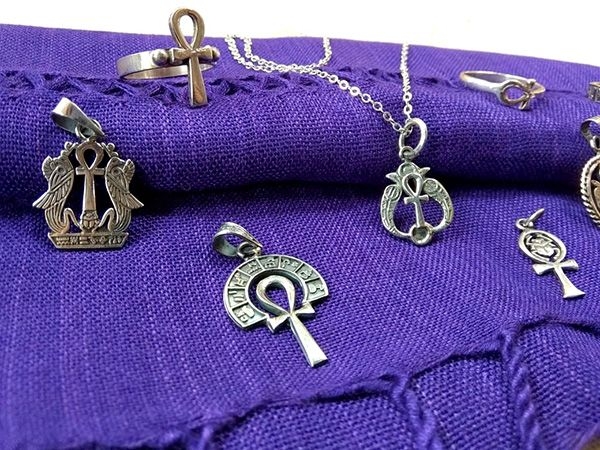 Ankh necklaces silver